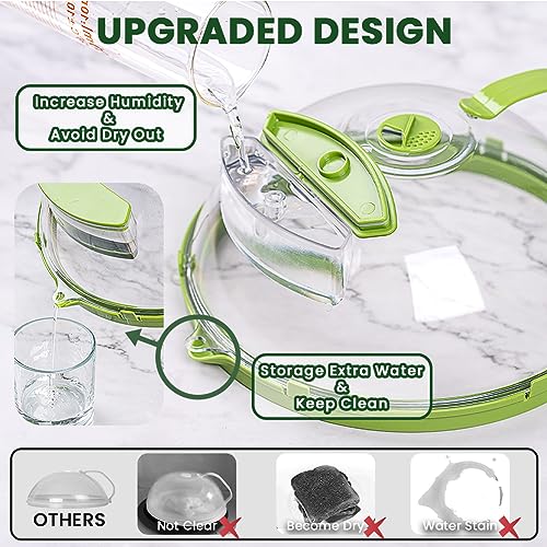 2-in-1 Microwave Steamer & Splash Protector Cover